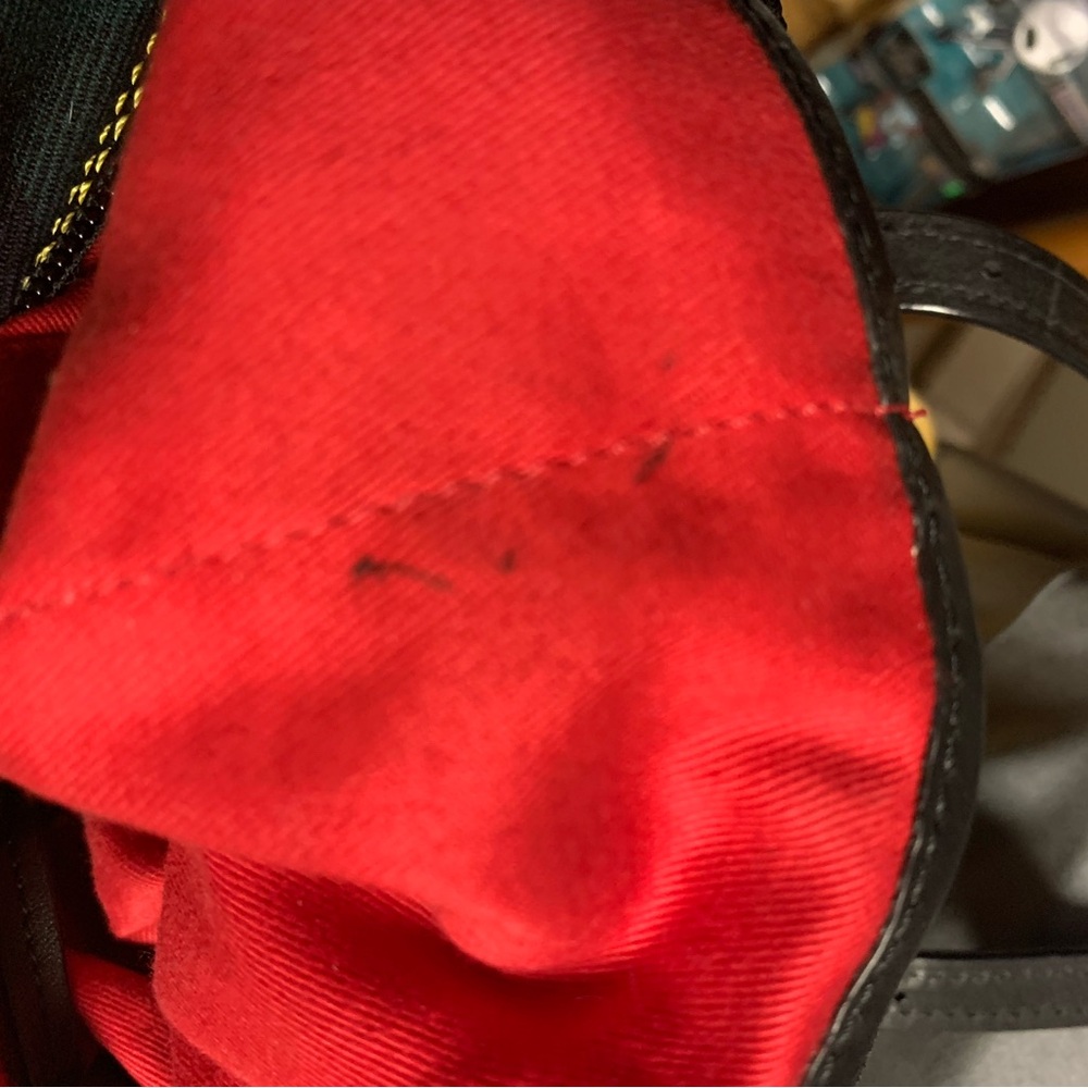 Dooney & Bourke Tartan Small Bag with Red Lining - Picture 7 of 9